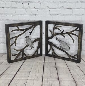 Metal Wall Art Bird On Branch